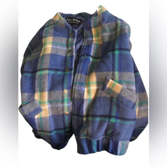 Jason Maxwell Plaid Snap up Jacket - Picture 3 of 7